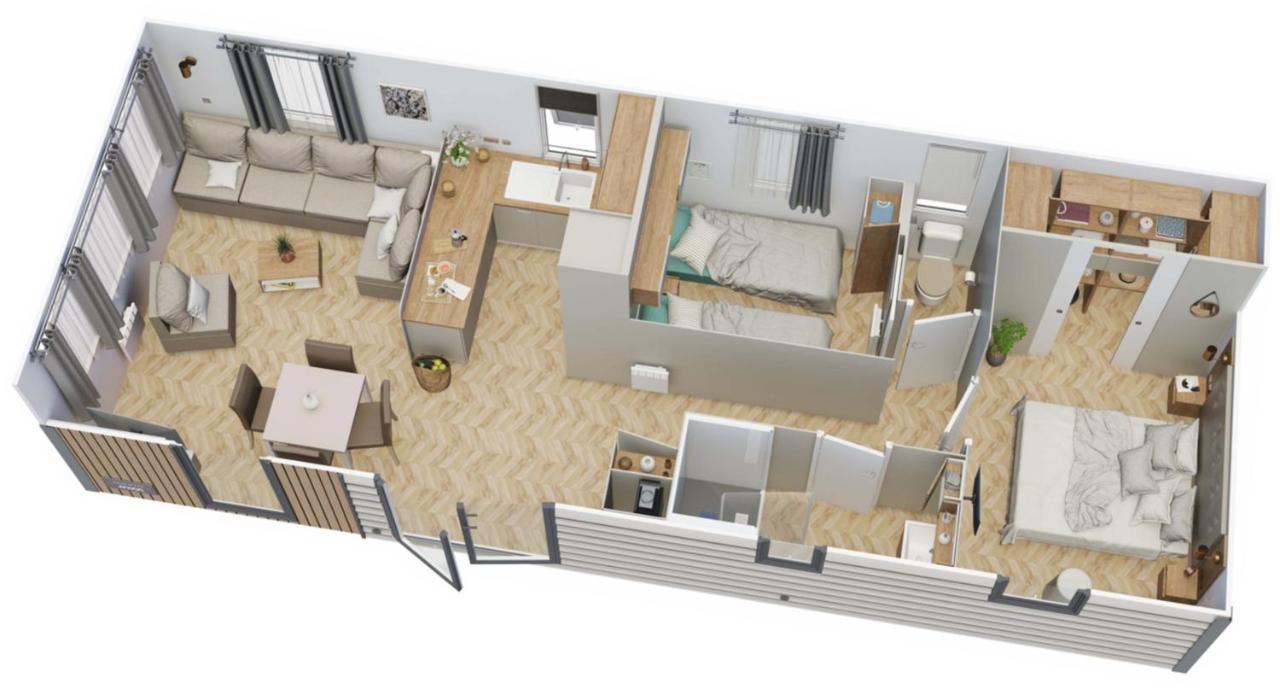 סן-ברבן-לה-פן Grand Mobile-Home 45M2 Au Calme Et Au Bord De Mer מראה חיצוני תמונה